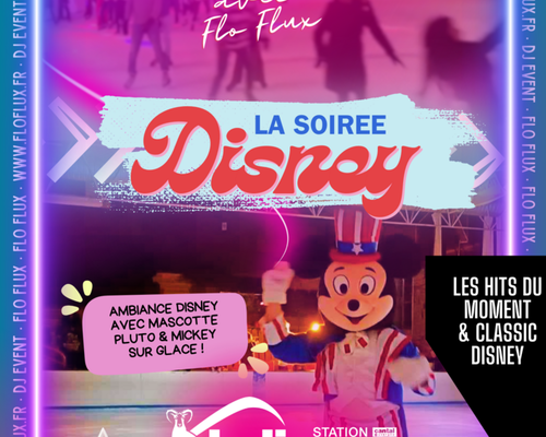 Nocturne patinoire avec DJ : La Soirée Disney