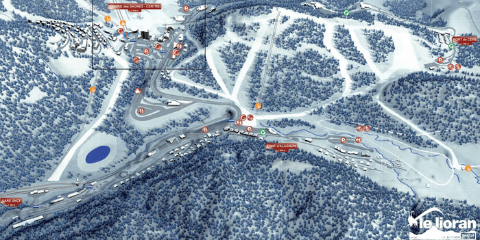 Plan station le Lioran